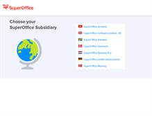 Tablet Screenshot of cs.superoffice.dk